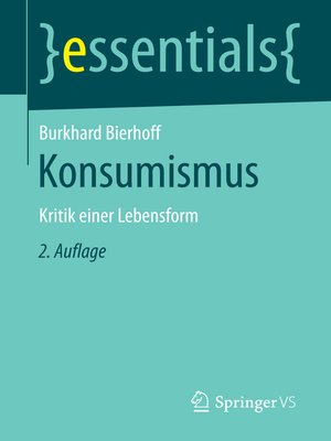 cover image of Konsumismus